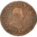TERYTORIA FRANCUSKIE, CHÂTEAU-REGNAULT, 2 Deniers, Tournois, Miedź, VF(20-25)