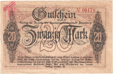 Germania, Annaberg Amtshauptmannschaft, 20 Mark, 1918-11-01, SPL