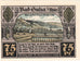 Geldschein, Deutschland, Sulza Bad Stadt, 75 Pfennig, paysage 1, 1921