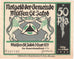 Billete, Alemania, Mulsen St Jacob Gemeinde, 50 Pfennig, personnage, 1921