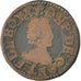 ESTADOS FRANCESES, CHÂTEAU-REGNAULT, 2 Deniers, Tournois, Cobre, VF(20-25)