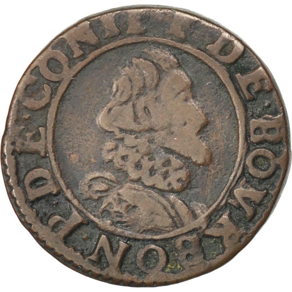 FRENCH STATES, CHÂTEAU-REGNAULT, 2 Deniers, Tournois, Kupfer, SS, CGKL:662