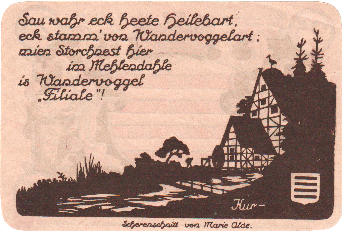 Geldschein, Deutschland, Noschenrode Gemeinde, 25 Pfennig, personnage 1, 1921