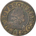 ESTADOS FRANCESES, CHÂTEAU-REGNAULT, 2 Deniers, Tournois, Cobre, VF(20-25)
