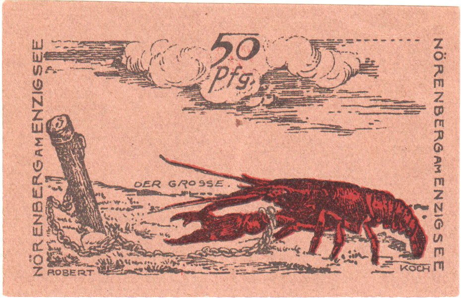 Banconote, Germania, Norenberg Stadt, 50 Pfennig, animaux 1, 1920, 1920-06-01