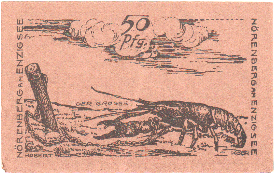 Banconote, Germania, Norenberg Stadt, 50 Pfennig, Animaux 4, 1920, 1920-06-01