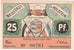 Nota, Alemanha, Neustadt i. Holstein Stadt, 25 Pfennig, Ecusson 1, O.D