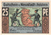 Billete, Alemania, Neustadt i. Holstein Stadt, 25 Pfennig, personnage, O.D