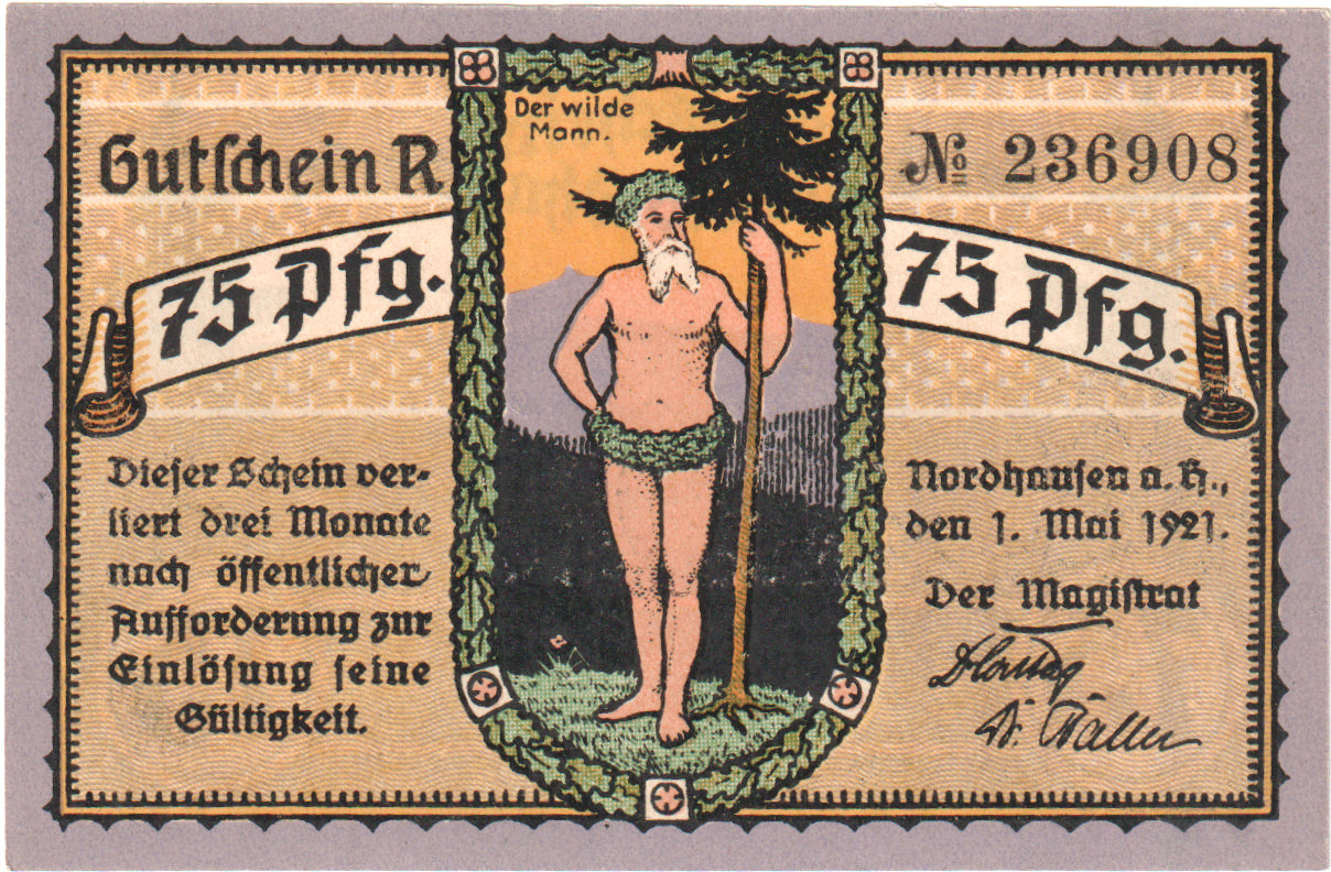 Alemanha, Nordhausen, 75 Pfennig, 1921-05-01, UNC(60-62)