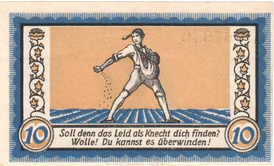 Banknot, Niemcy, Neuwied Stadt, 10 Pfennig, personnage 1, 1918, 1918-10-31