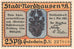 Nota, Alemanha, Nordhausen Stadt, 25 Pfennig, personnage 1, 1921, 1921-05-01