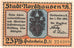 Nota, Alemanha, Nordhausen Stadt, 25 Pfennig, personnage 2, 1921, 1921-05-01