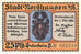 Nota, Alemanha, Nordhausen Stadt, 25 Pfennig, personnage 3, 1921, 1921-05-01