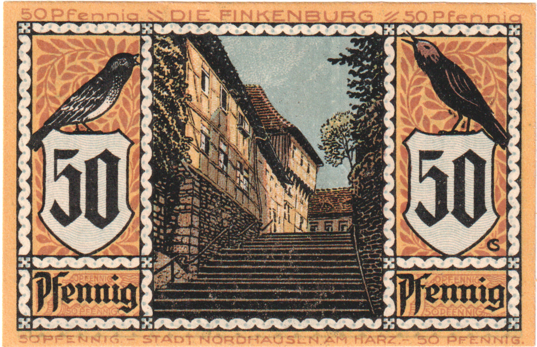 Banknote, Germany, Nordhausen Stadt, 50 Pfennig, ruelle, 1921, 1921-05-01