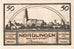 Nota, Alemanha, Nordlingen, 50 Pfennig, Village 4, 1918, 1918-10-02, UNC(65-70)