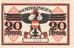Nota, Alemanha, Nordlingen, 20 Pfennig, tour 1, 1918, 1918-10-02, UNC(63)