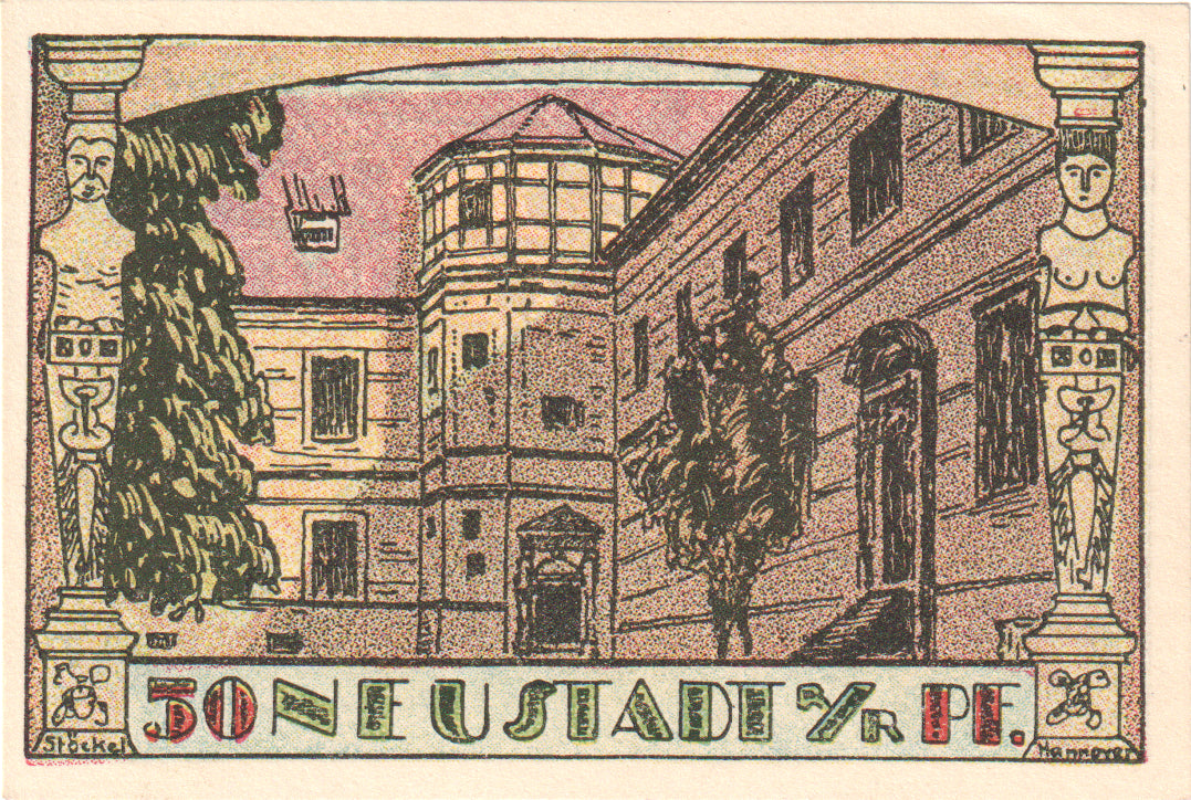 Geldschein, Deutschland, Neustadt Am Rübenberge Kreissparkasse, 50 Pfennig