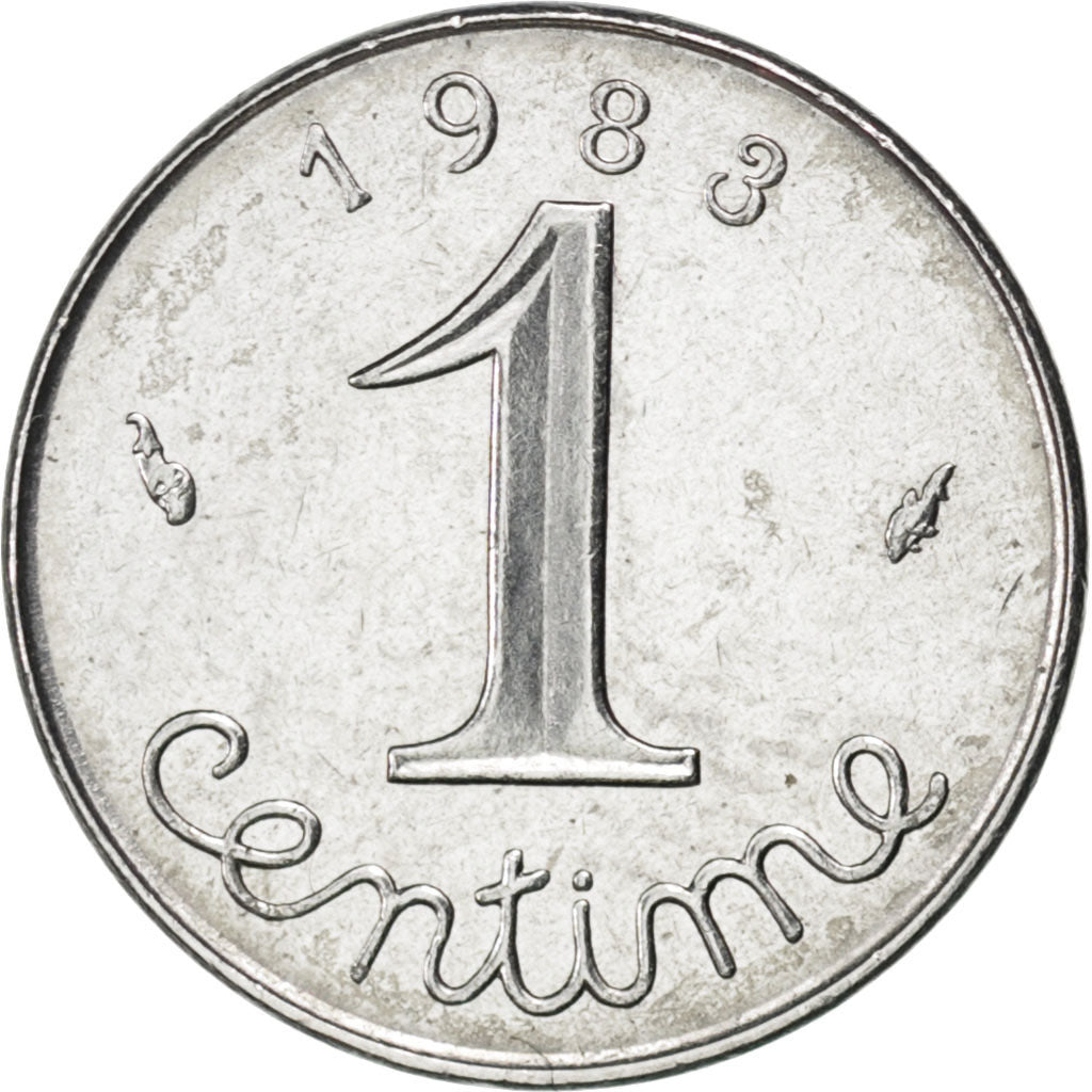 Francia, Centime, Épi, 1983, Acciaio inossidabile, SPL, Gadoury:91, KM:928