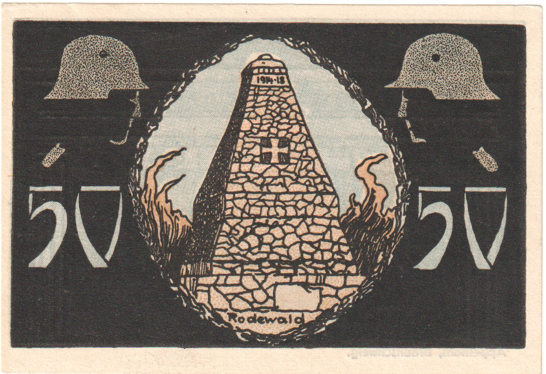 Geldschein, Deutschland, Neustadt Am Rübenberge Kreissparkasse, 50 Pfennig