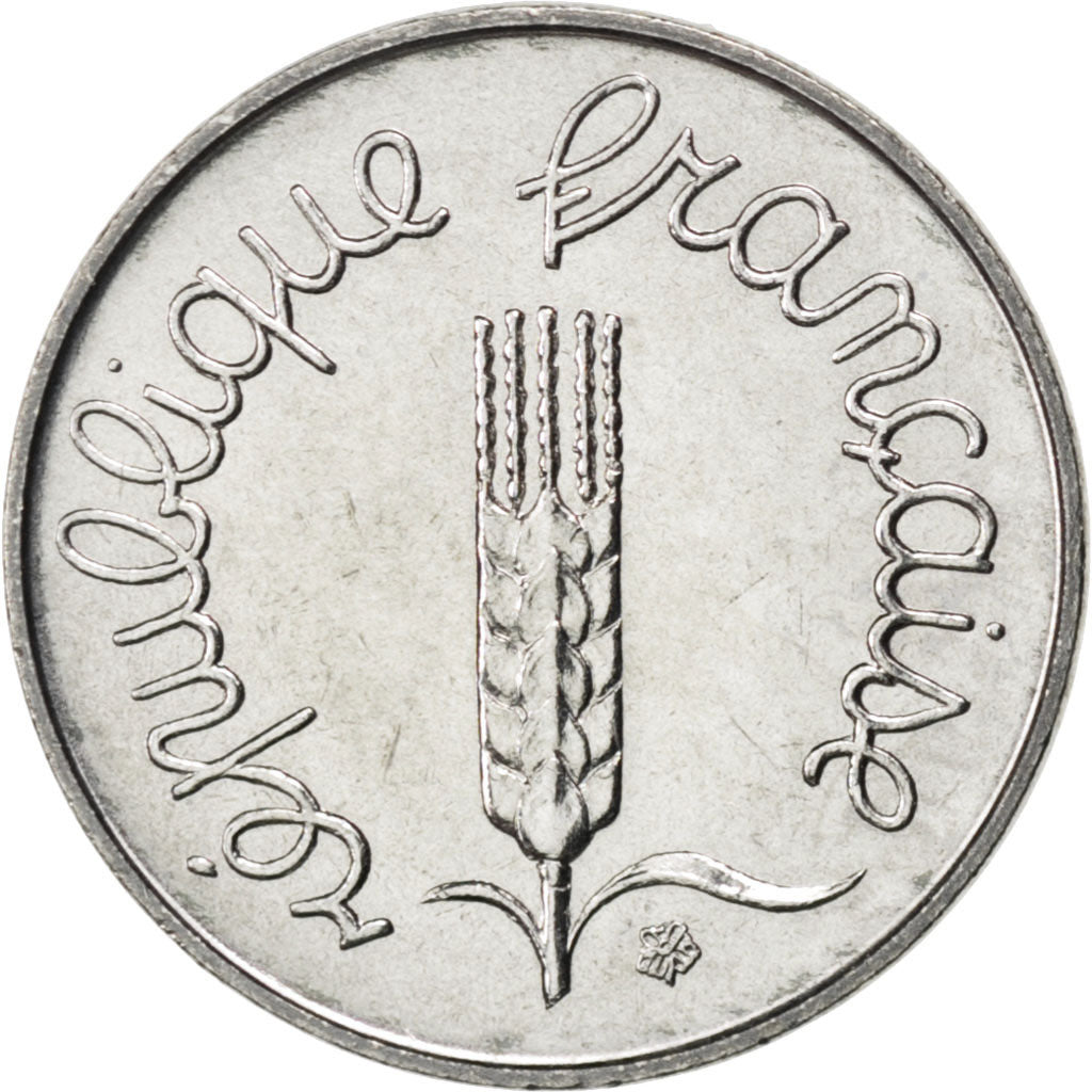 France, Centime, Épi, 1984, Stainless Steel, MS(63), Gadoury:91, KM:928