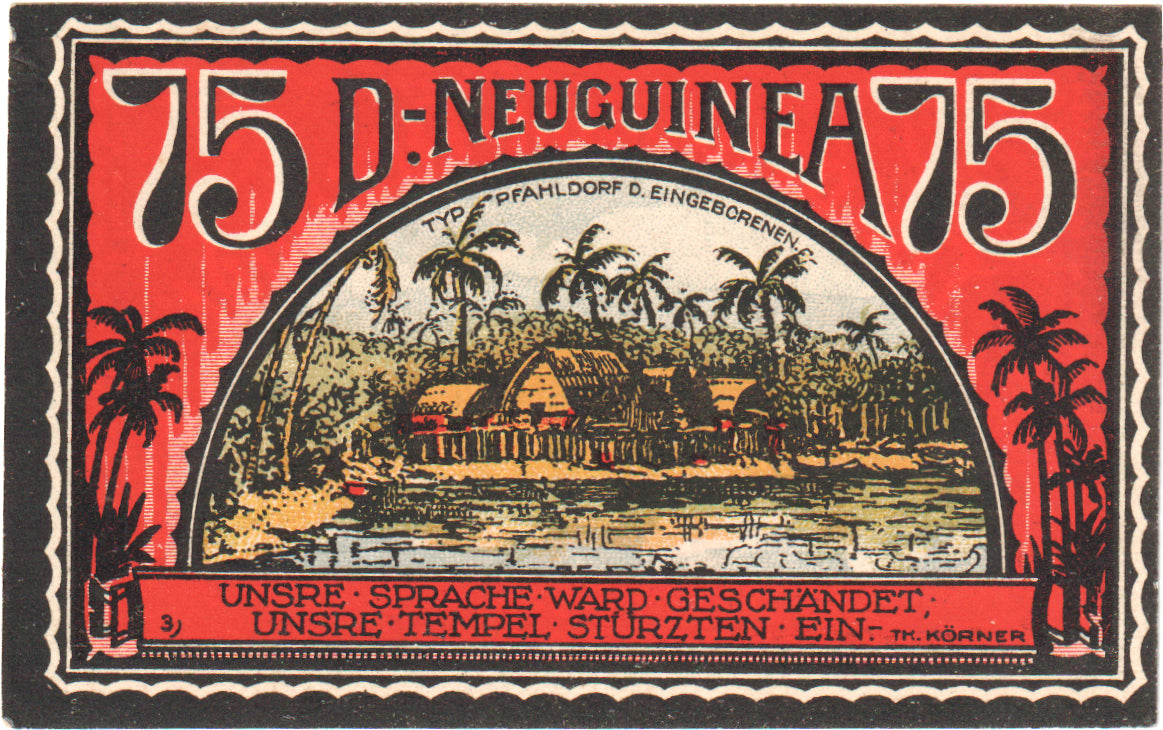 Nota, Alemanha, Neustadt Stadt, 75 Pfennig, Maison, 1921, 1921-11-24