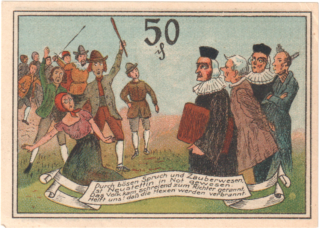 Biljet, Duitsland, Neustettin, 50 Pfennig, personnage, 1921, 1921-11-15, SUP+