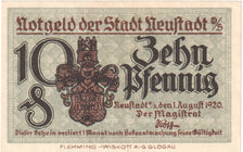 Banconote, Germania, Neustadt Stadt, 10 Pfennig, tour, 1920, 1920-08-01, SPL