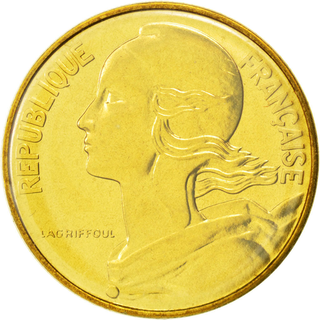 França, 10 Centimes, Marianne, 1985, Alumínio-Bronze, MS(65-70), Gadoury:293