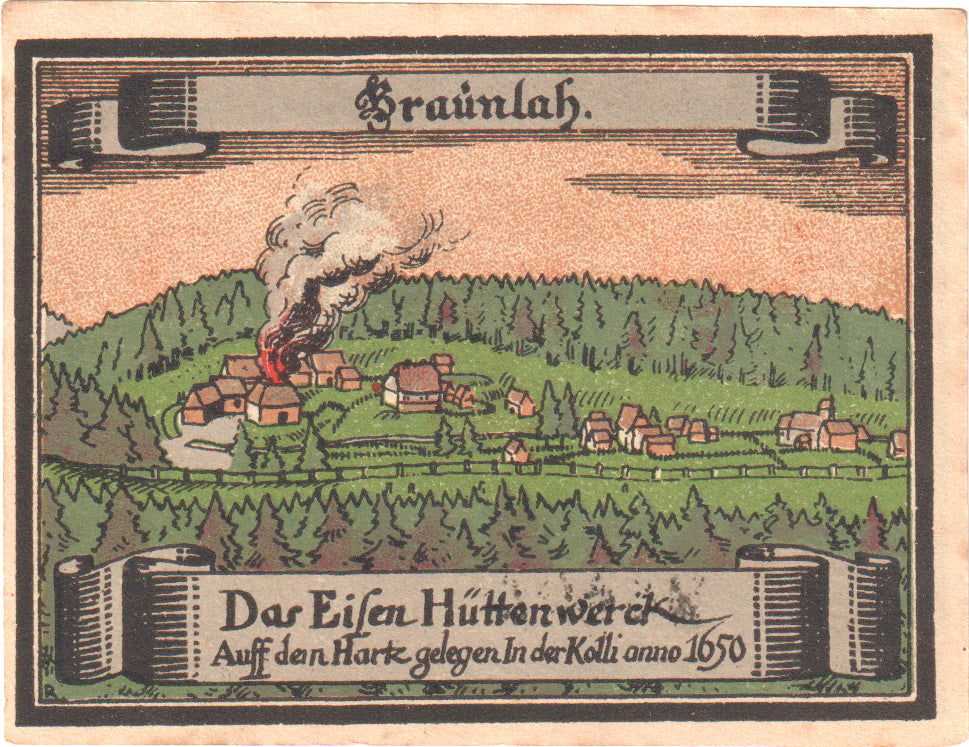 Billete, Alemania, Braunlage Gemeinde, 50 Pfennig, paysage, 1921, 1921-12-31