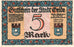 Geldschein, Deutschland, Oelde Stadt, 5 Mark, personnage 2, 1921, 1921-07-01