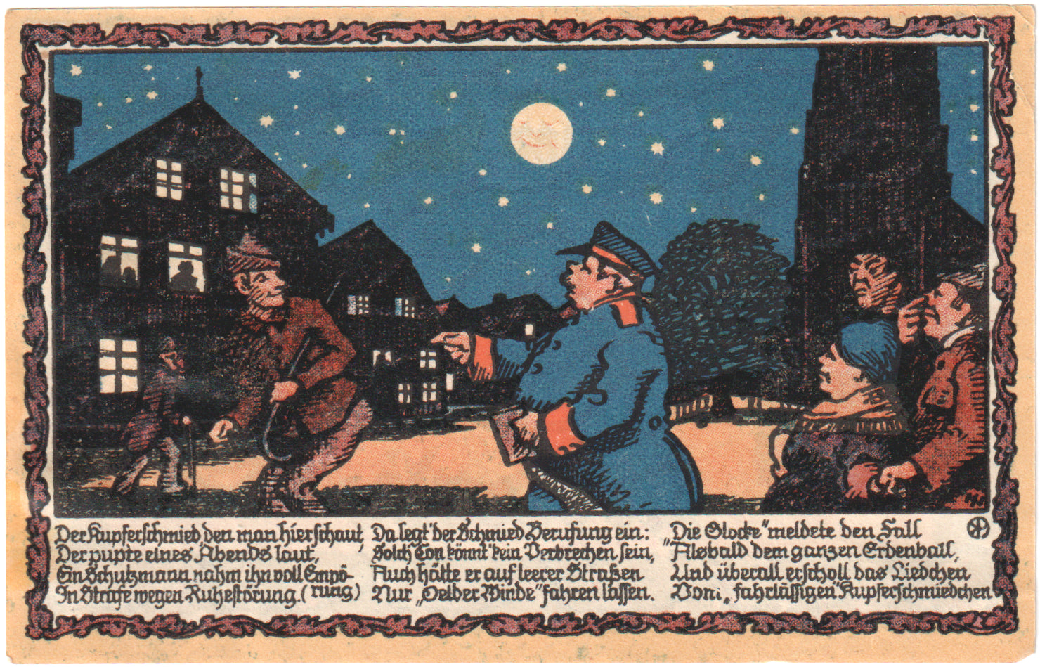 Geldschein, Deutschland, Oelde Stadt, 5 Mark, personnage 2, 1921, 1921-07-01