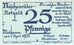 Banknot, Niemcy, Noschenrode Gemeinde, 25 Pfennig, personnage 1, 1921