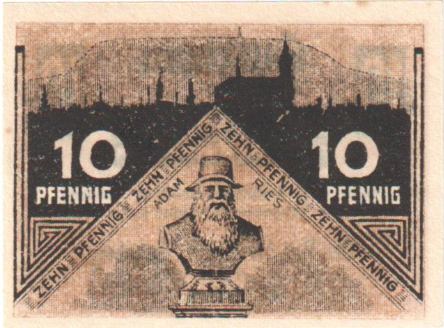Banknote, Germany, Annaberg Stadt, 10 Pfennig, personnage, 1920, UNC(60-62)