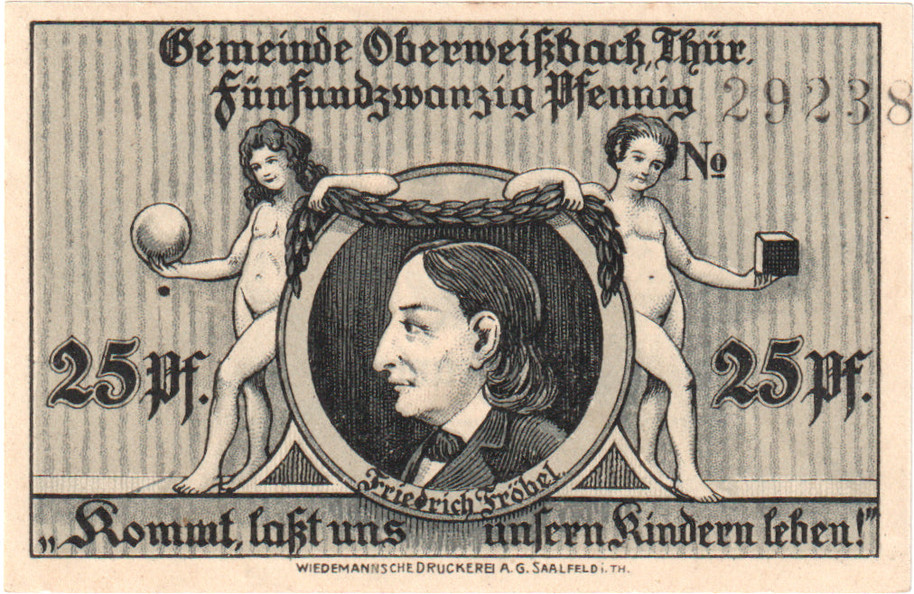 Geldschein, Deutschland, Oberweißbach, Cursdorf Deesbach und Lichtenhain