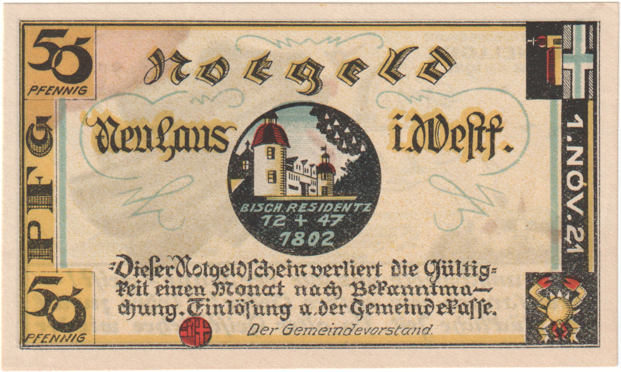 Geldschein, Deutschland, Neuhaus, 50 Pfennig, cavalier, 1921, 1921-11-01, UNZ
