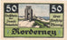 Billete, Alemania, Norderney Gemeinde, 50 Pfennig, paysage, 1921, 1921-05-14