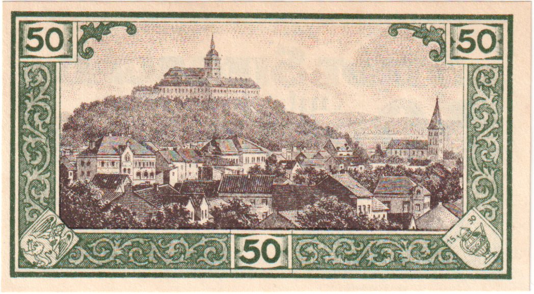 Billete, Alemania, Siegburg, 50 Pfennig, paysage, 1921, 1921-03-20, UNC