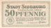 Banknot, Niemcy, Siegburg, 50 Pfennig, paysage 3, 1921, 1921-03-20, UNC(65-70)