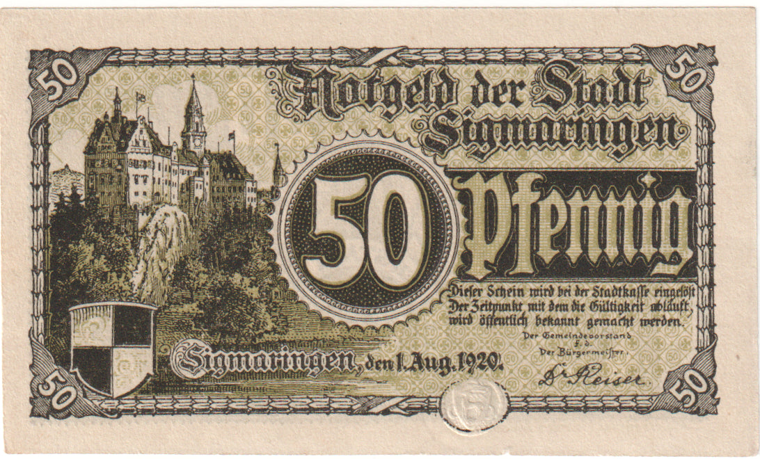 Banconote, Germania, 50 Pfennig, personnage, 1918, 1918-09-01, SPL, Mehl:S75.1