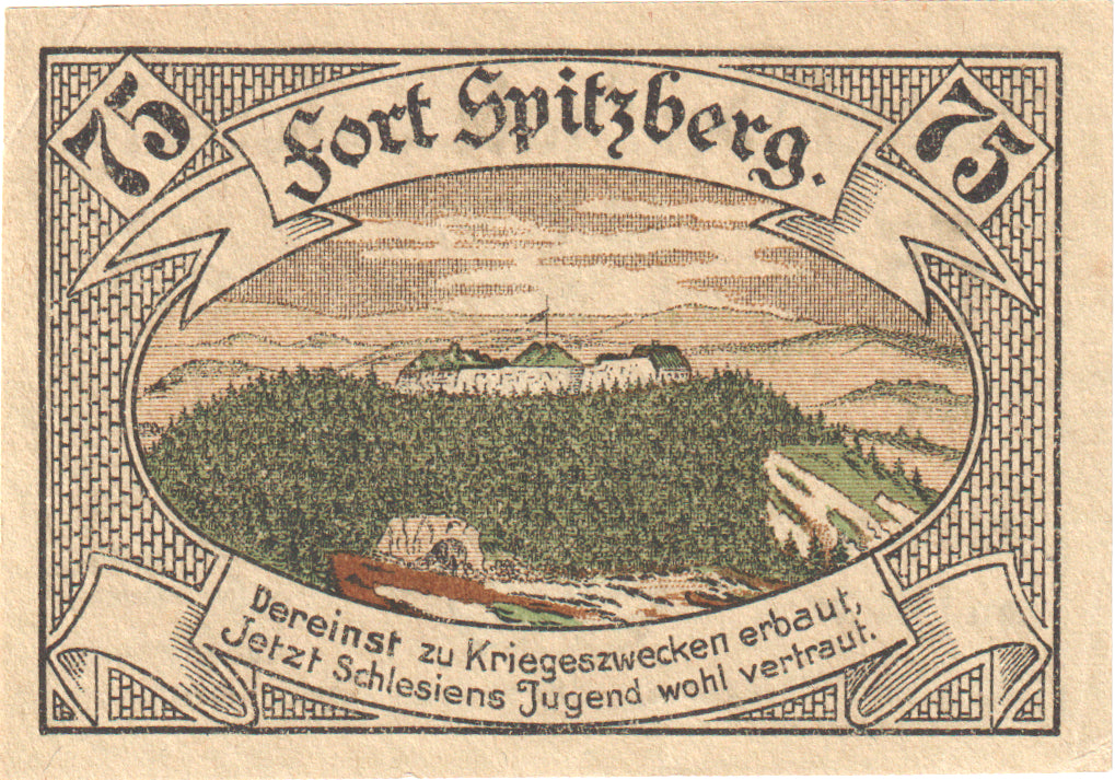 Billet, Allemagne, Silberberg, 75 Pfennig, paysage, 1921, 1921-10-01, NEUF