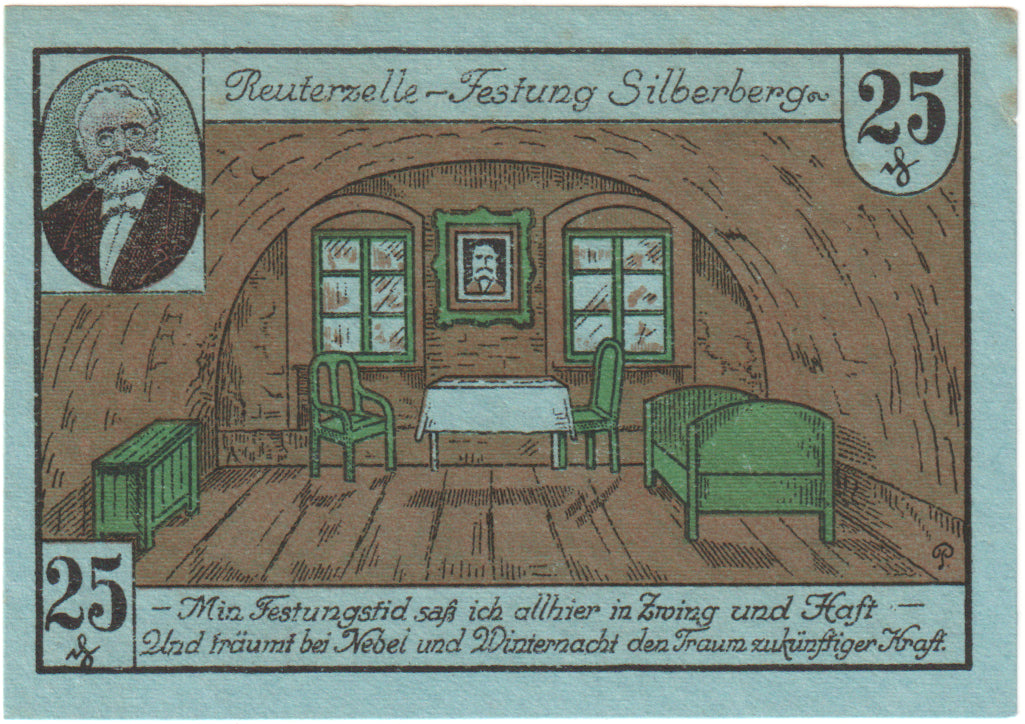Banconote, Germania, Silberberg, 25 Pfennig, paysage, 1921, 1921-10-01, FDS