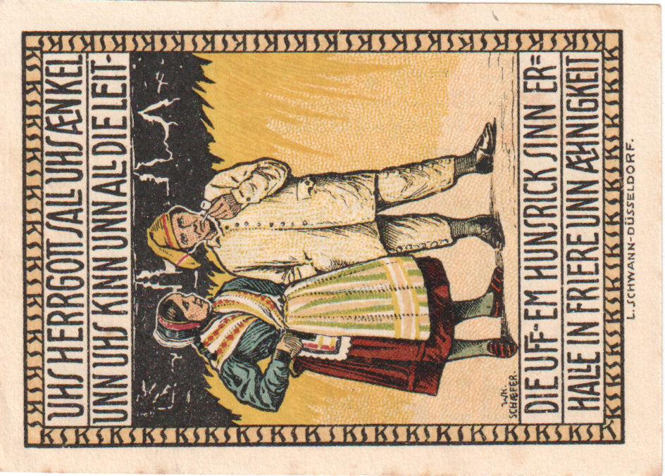 Geldschein, Deutschland, Simmern Kreis, 50 Pfennig, personnage, 1921