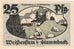 Billete, Alemania, Stammbach, 25 Pfennig, paysage, 1921, 1921-07-01, UNC