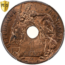 Indochina Francesa, Cent, 1938, Paris, Bronze, PCGS, MS64RD, Lecompte:99