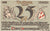 Banconote, Germania, Oberammergau Gemeinde, 25 Pfennig, paysage 1, 1921