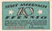 Banknot, Niemcy, Andernach, 10 Pfennig, personnage, 1920, 1920-04-01, UNC(63)