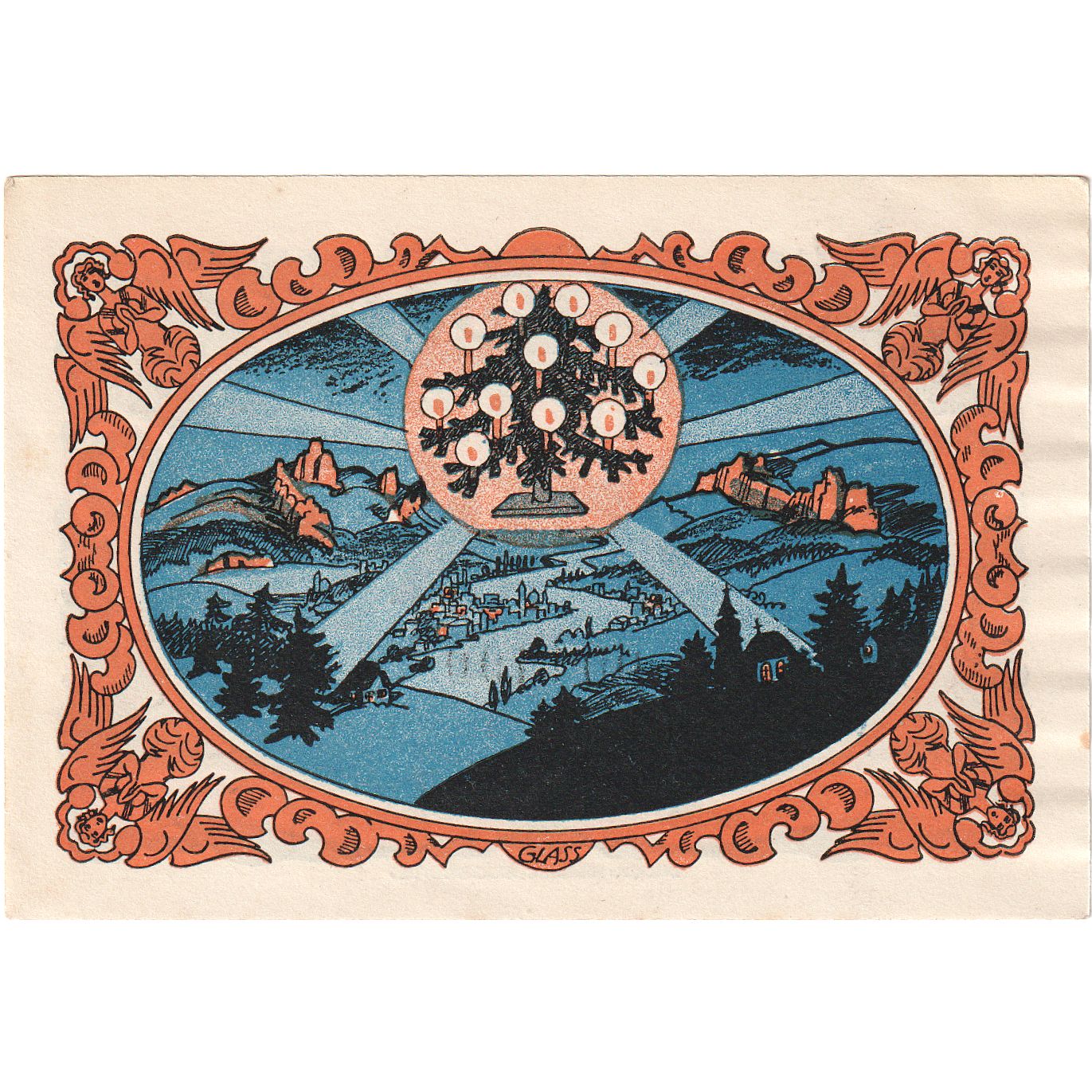 Banconote, Germania, Kahla, 50 Pfennig, nativité, 1921, 1921-12-31, SPL