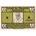 Banconote, Germania, Kummerfeld, 75 Pfennig, personnage, 1921, SPL, Mehl:749.6a