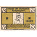 Banconote, Germania, Kummerfeld, 75 Pfennig, maison 1, 1921, SPL, Mehl:749.6a
