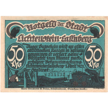 Banknote, Germany, Lichtenstein Callnberg, 50 Pfennig, personnage, 1921
